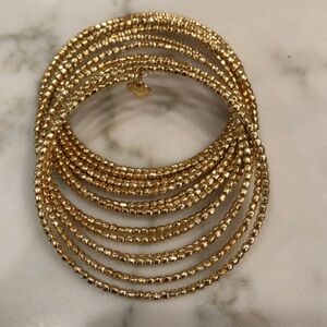 ❤️🔥Stella & Dot Gold Bardot Spiral Coil Bracelet